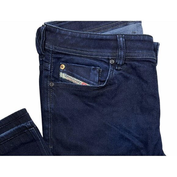 Diesel Sleenker Slim Skinny Jeans Men’s W34 L32 Dark Wash Stretch Denim 0607A - Picture 8 of 11